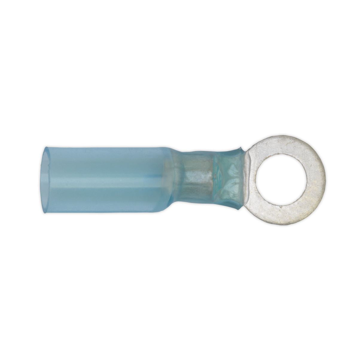 Sealey 25 Pack 6.4mm (2BA) Blue Heat Shrink Ring Terminal