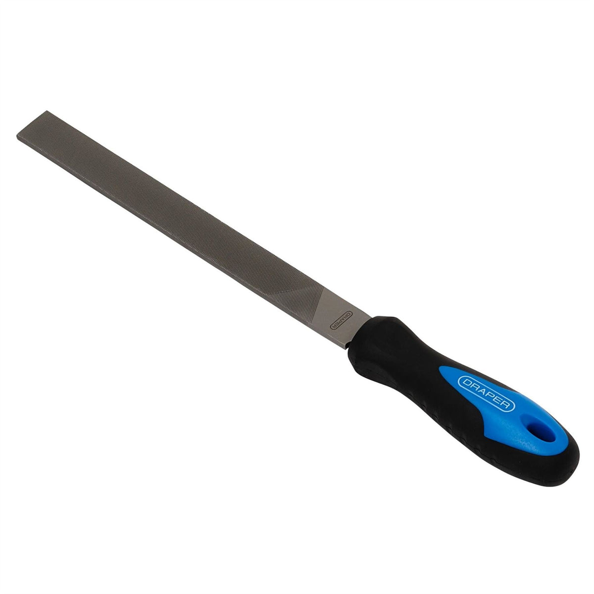 Draper Soft Grip Engineers Hand File and Handle 200mm 44953 White Rose Tools