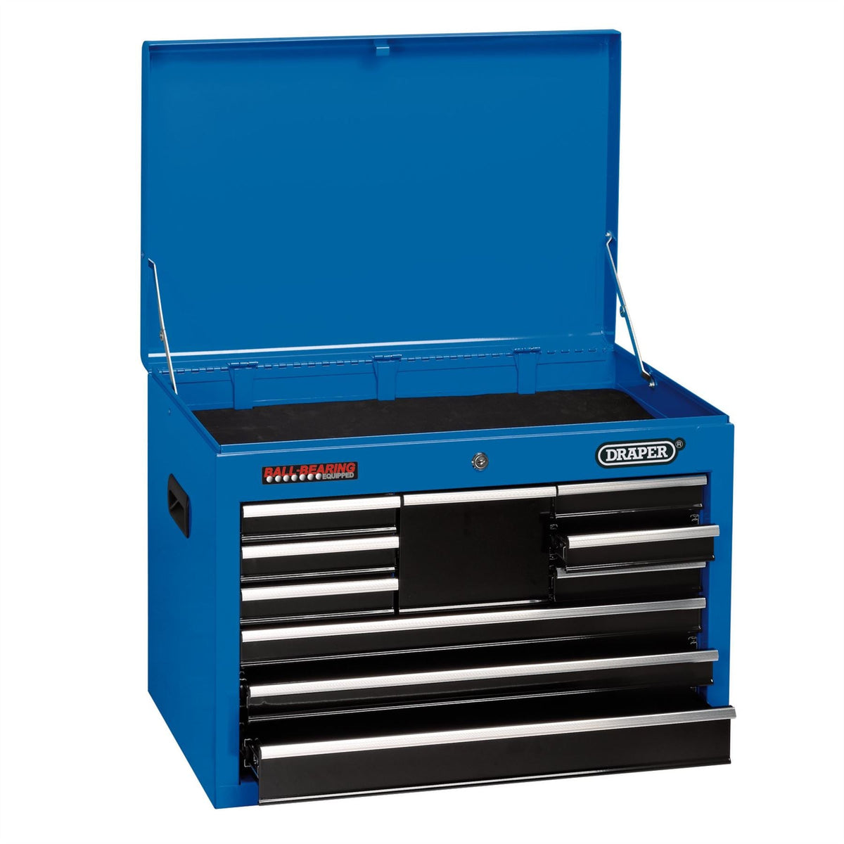 Draper Tool Chest 10 Drawer 26" Blue 14937 White Rose Tools