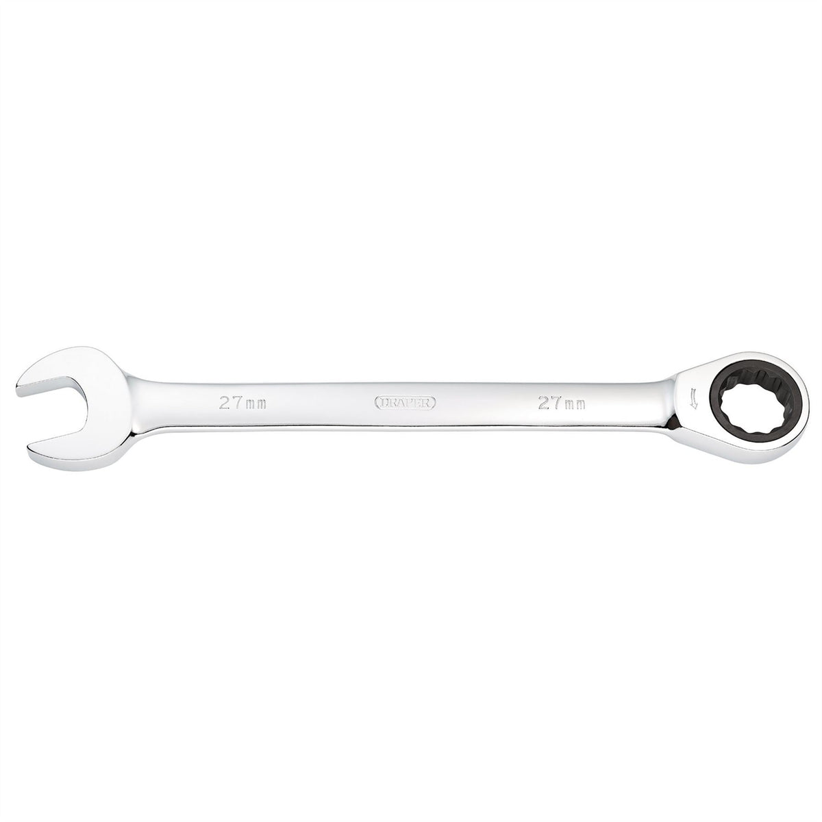 Draper Metric Ratcheting Combination Spanner 27mm 31025 White Rose Tools