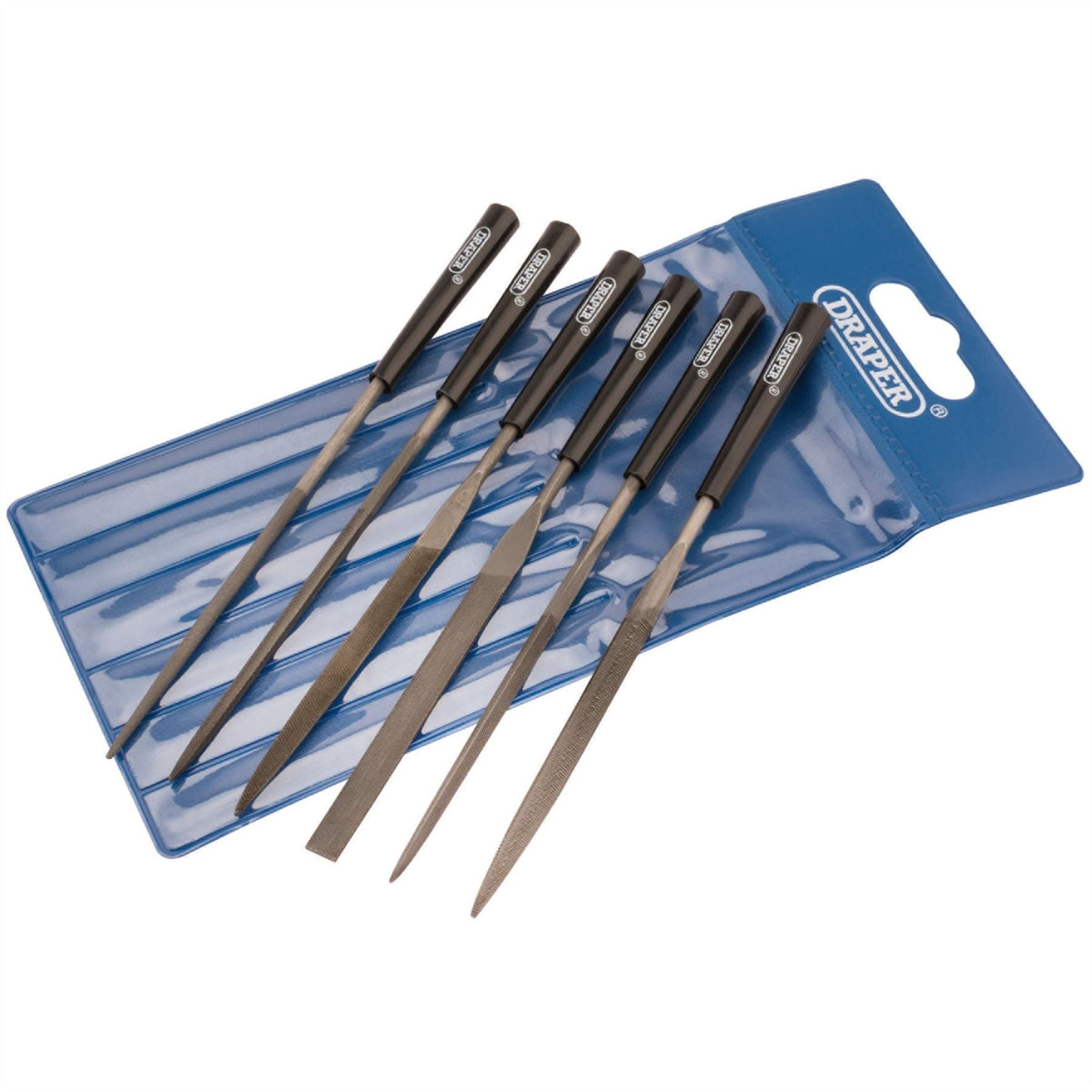 Draper Needle File Set 140mm (6 Piece) 82577 White Rose Tools