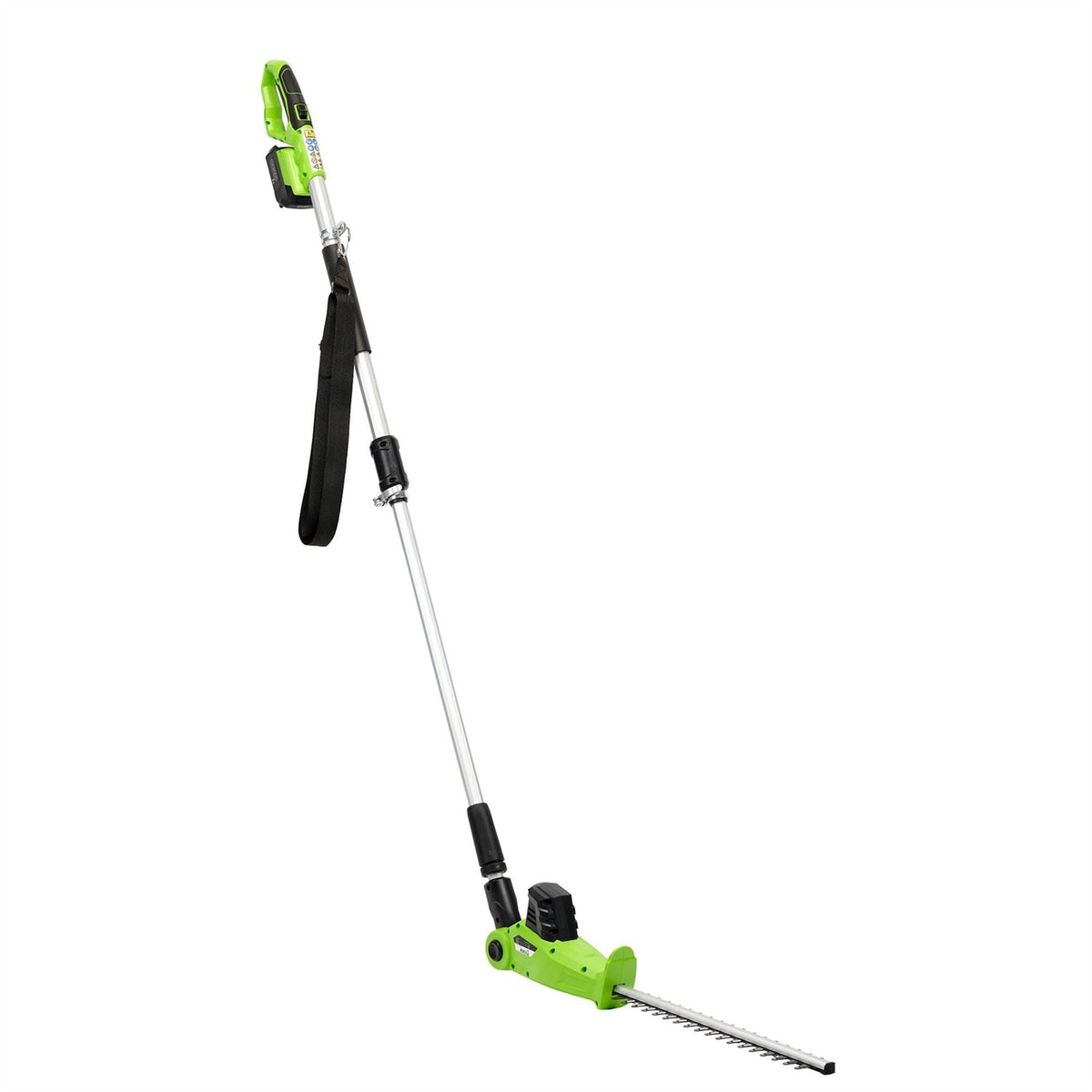 Draper 18V Pole Hedge Trimmer 1 x 2.0Ah Battery 1 x Charger 31865 White Rose Tools