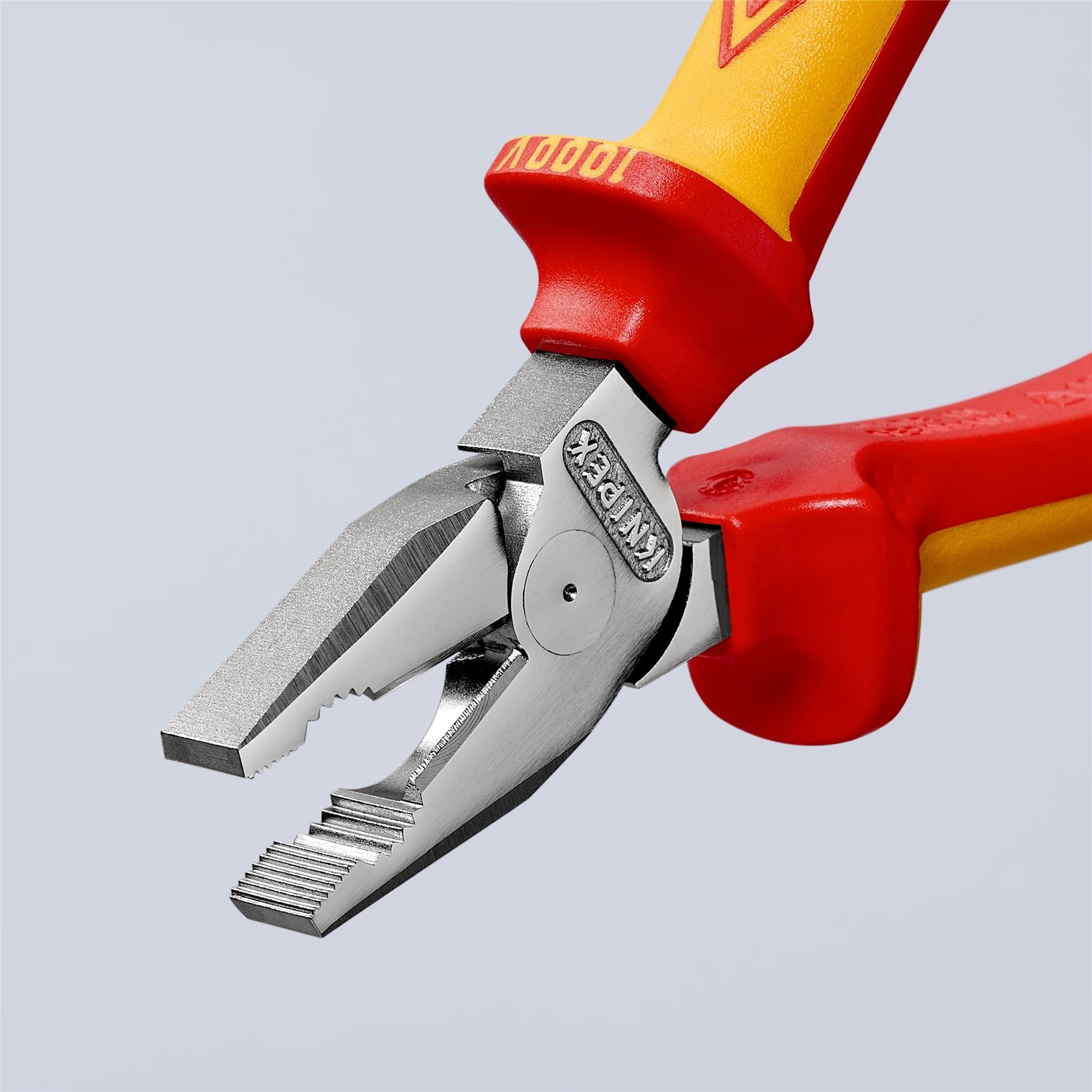 KNIPEX Combination Pliers High Leverage 180mm VDE Multi Component Grips 02 06 180 SB White Rose Tools