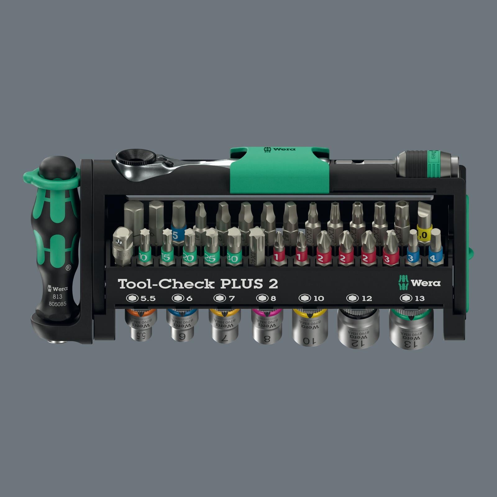 Wera Screwdriver Bits Bit Holder and Socket Set Tool Check PLUS 2 39 Pieces