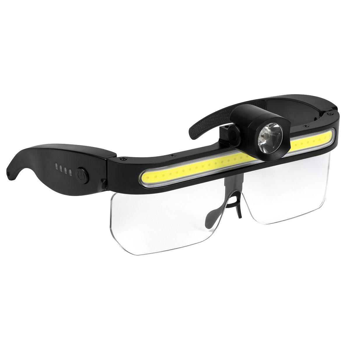 Sealey Rechargeable LED Head Torch Removable PC Lens 9W COB & 5W LED White Rose Tools
