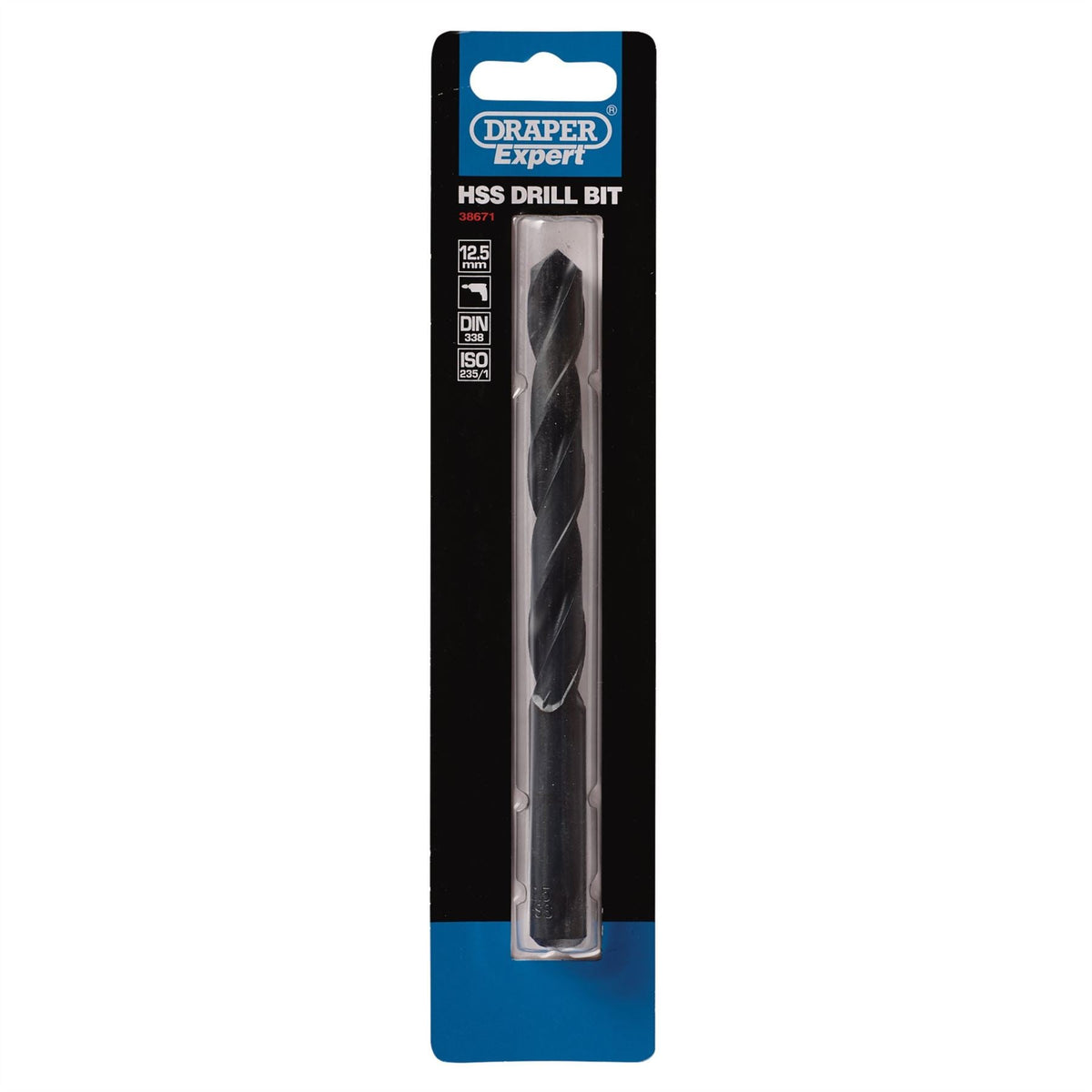 Draper Expert HSS Drill Bit 12.5 x 151mm 38671 White Rose Tools