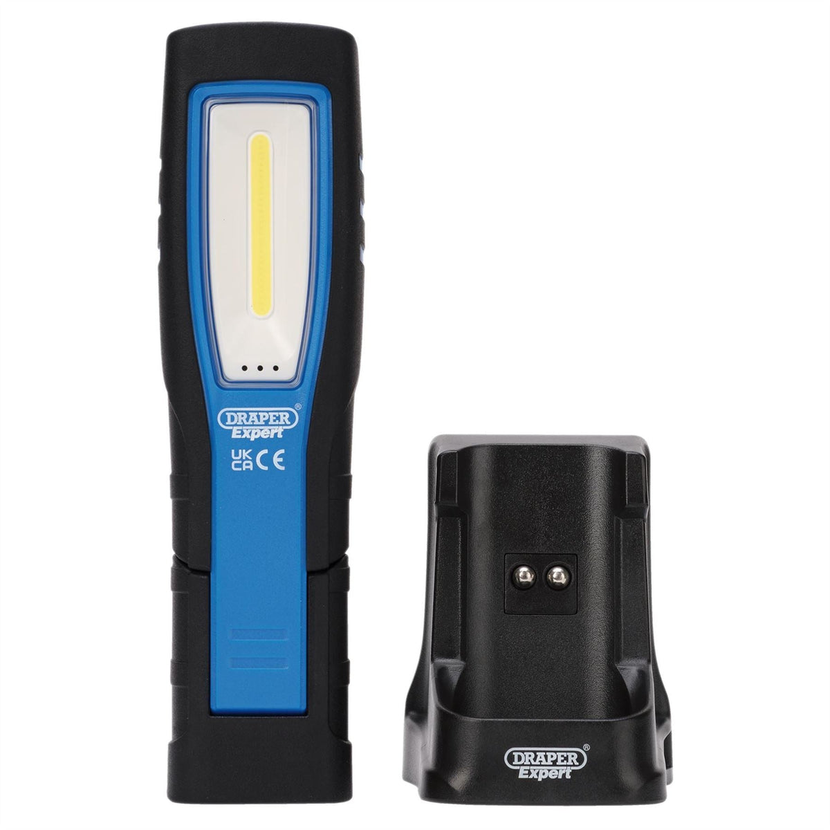 Draper Expert SMD LED USB Rechargeable Inspection Light with Charging Station 5W 600 Lumens USB-C Cable Supplied 31101 White Rose Tools