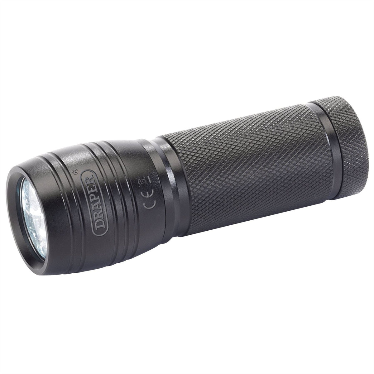 Draper LED Aluminium Hand Torch 5W 45 Lumens 3 x AAA Batteries Required 81110 White Rose Tools