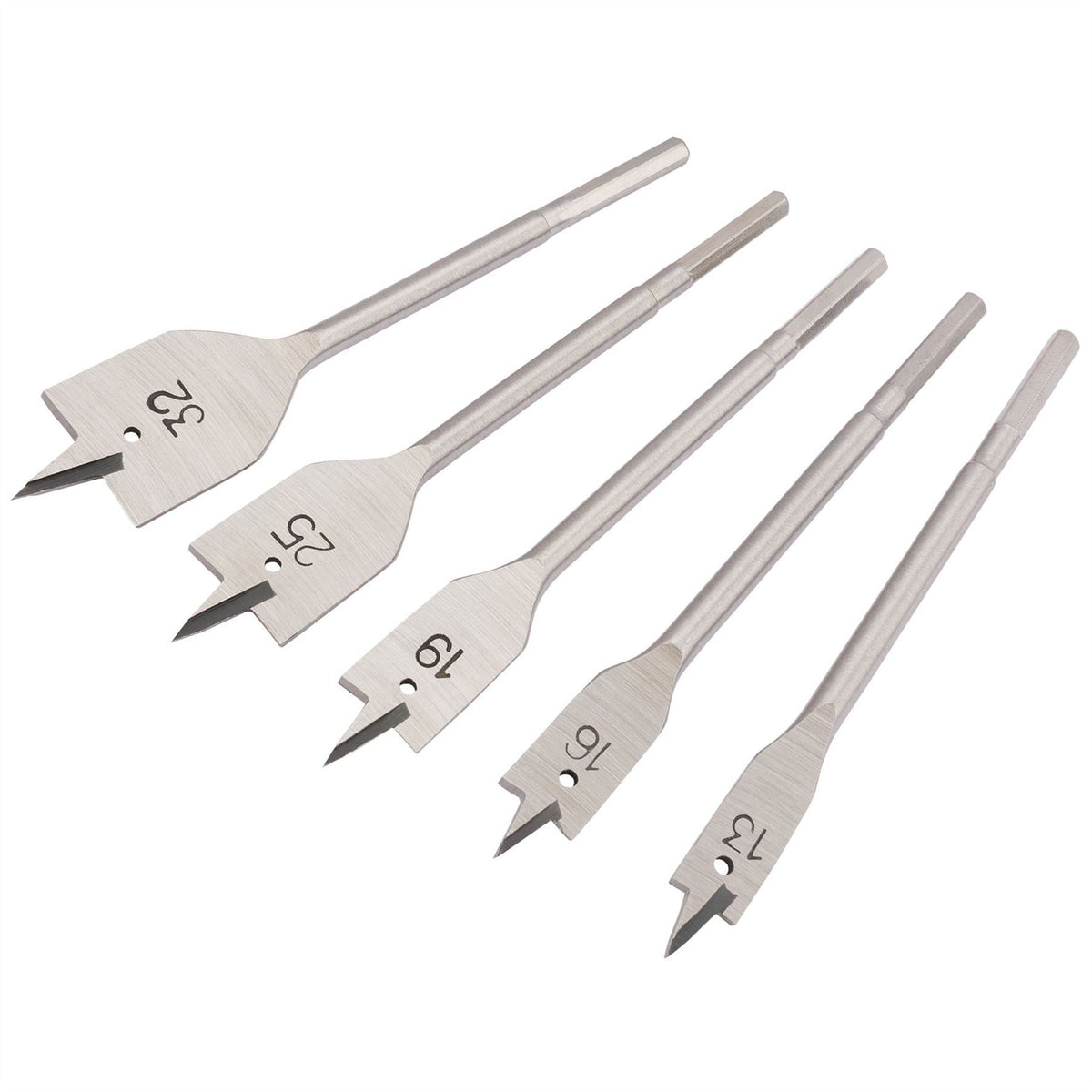 Draper Flat Wood Bit Set 13 - 32mm (5 Piece) 84451 White Rose Tools