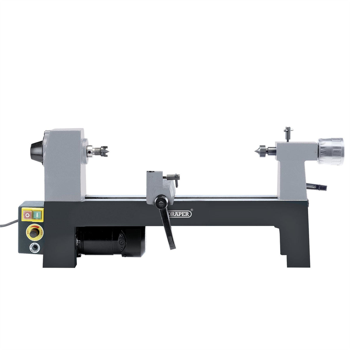 Draper 230V Variable Speed Mini Wood Lathe 250W 60988 White Rose Tools
