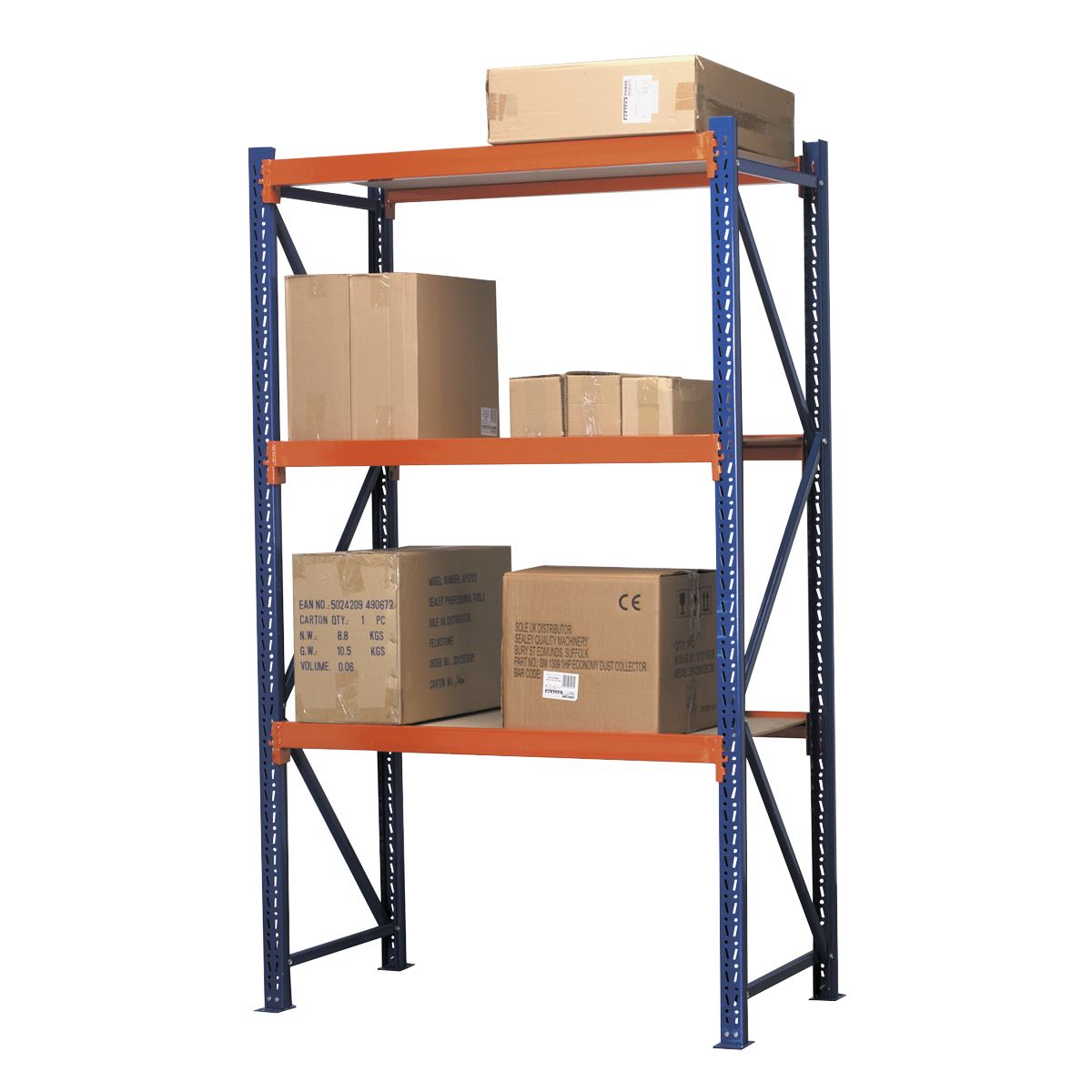 Sealey Heavy-Duty Shelving Unit with 3 Beam Sets 900kg Capacity Per Level