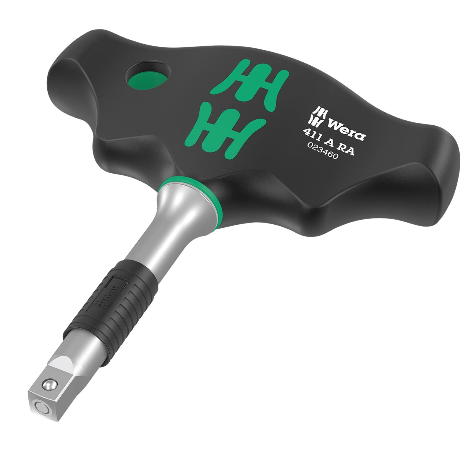 Wera T-Handle Adaptor Screwdriver 1/4" Drive with Ratchet Function 411 A RA