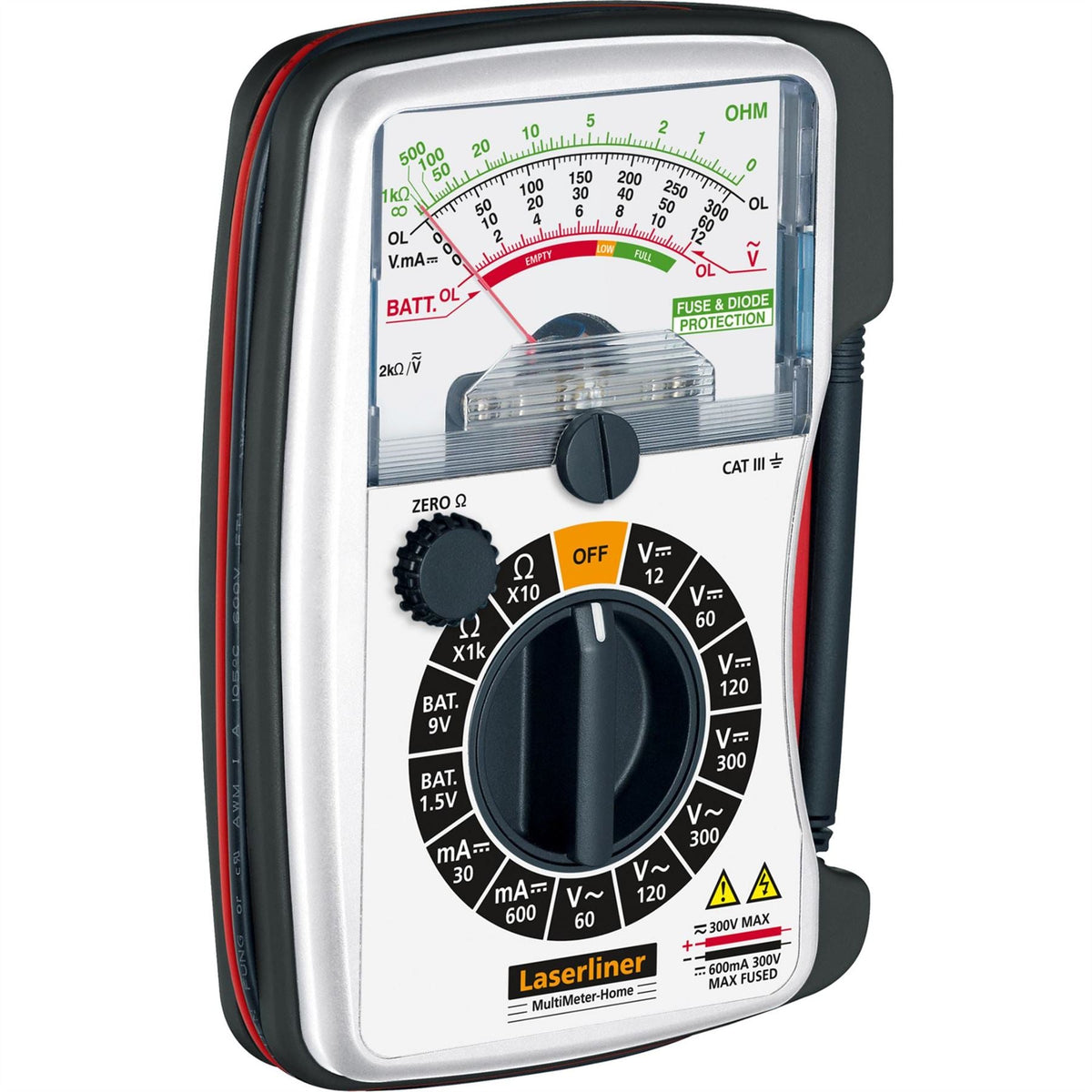 Laserliner 083.030E MultiMeter-Home Analogue Multimeter 32072 White Rose Tools