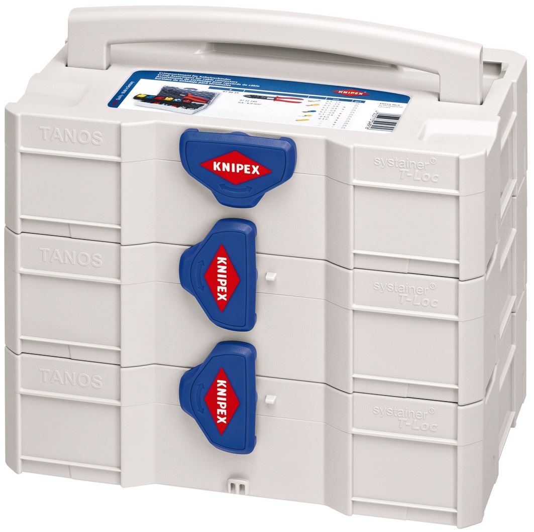 KNIPEX TANOS Mini Systainer Storage Case Stackable Internal Dimensions 265 x 71 x 171mm 97 90 00 LE