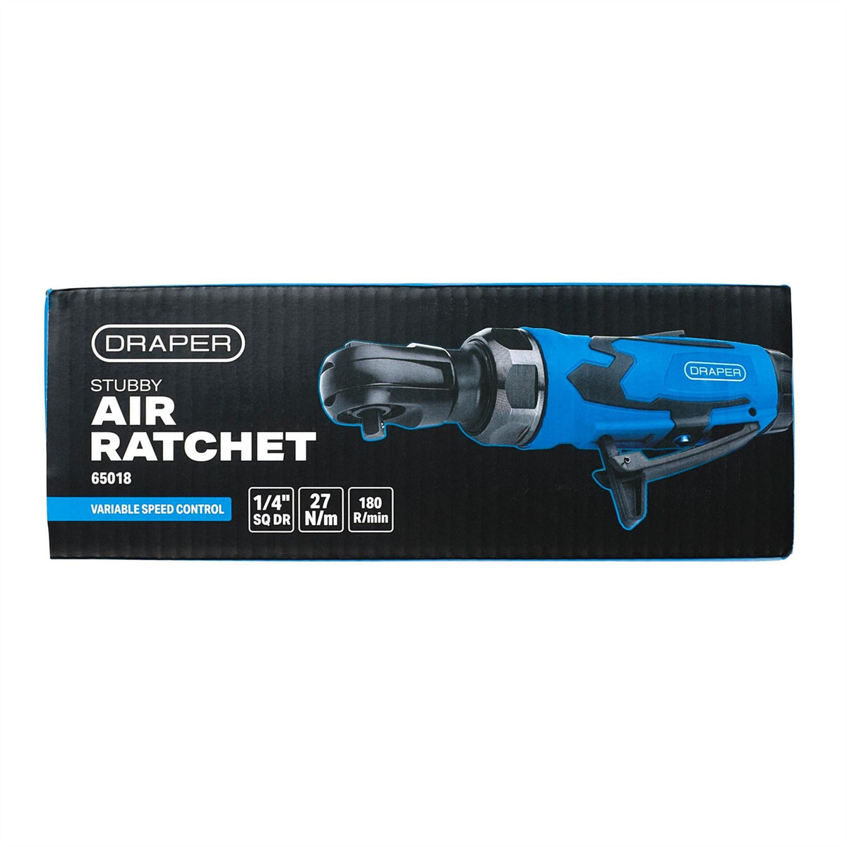 Draper Stubby Air Ratchet 1/4" Sq. Dr. 65018 White Rose Tools