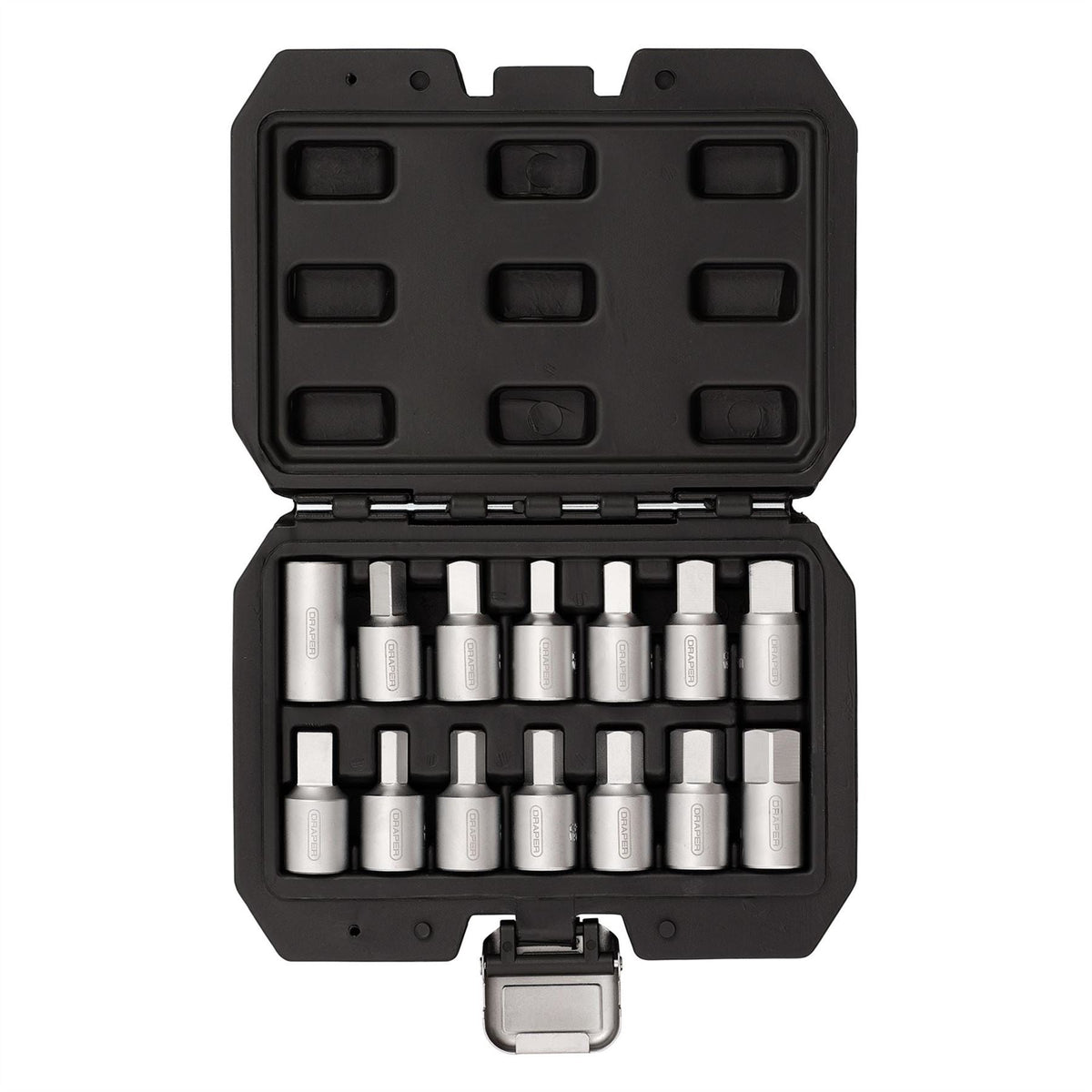 Draper Drain Plug Key Set 3/8" Sq. Dr. (14 Piece) 31816 White Rose Tools