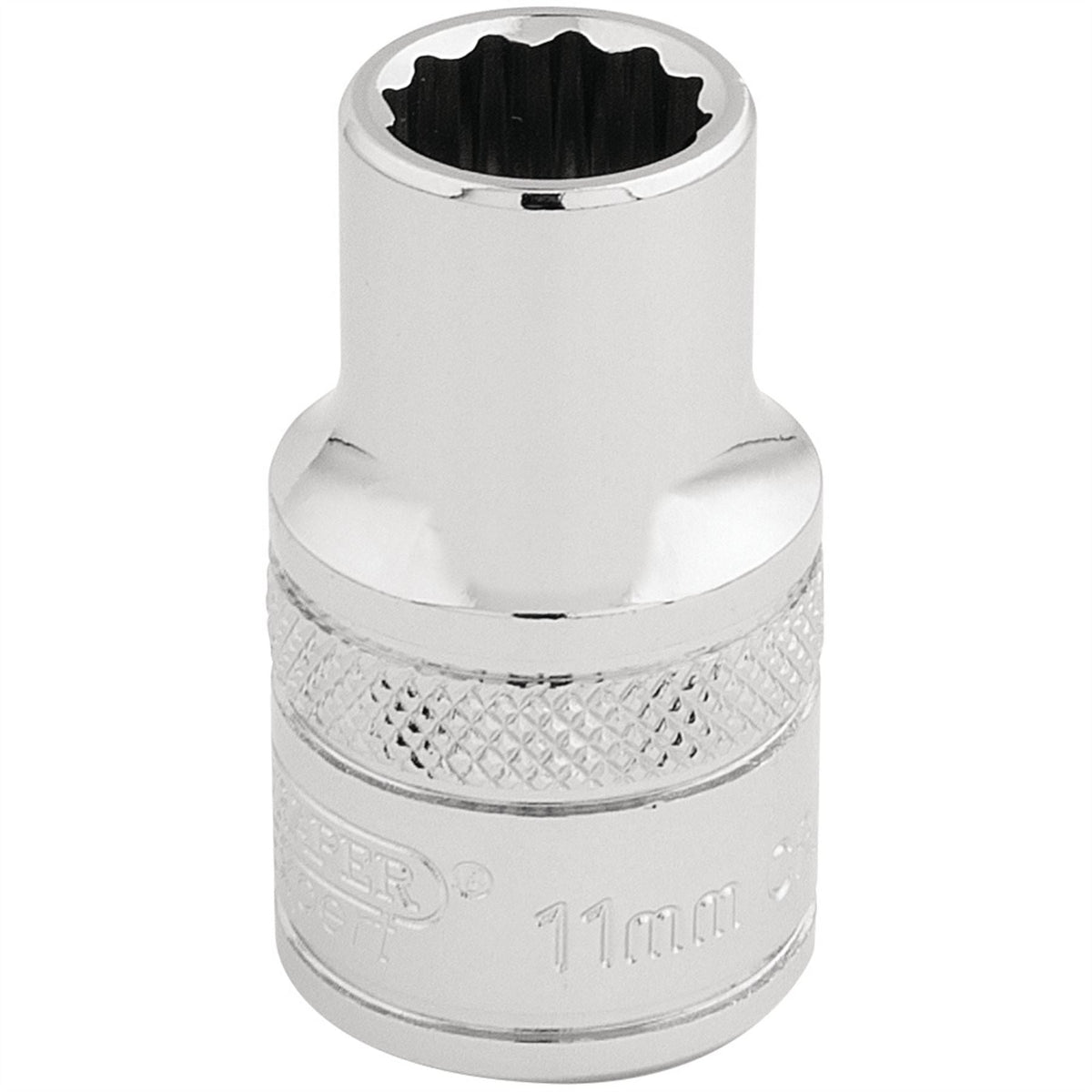 Draper Expert HI-TORQ® 12 Point Socket 1/2" Sq. Dr. 11mm 33095 White Rose Tools