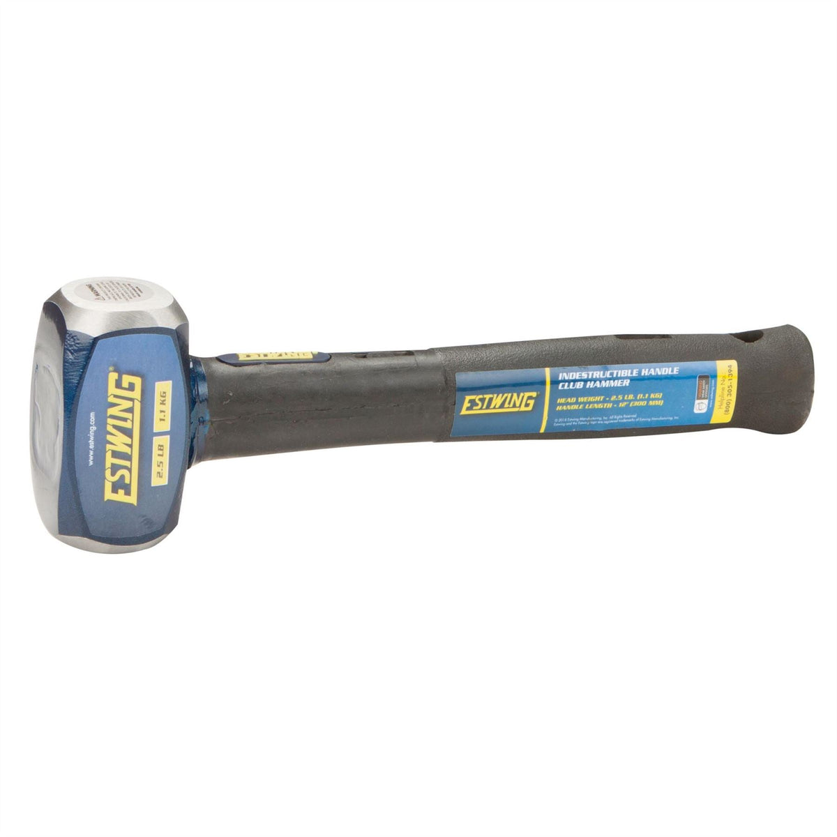 Estwing ECH-212X Indestructible Shaft Club Hammer 1.1kg/2.5lb 300mm 31321 White Rose Tools