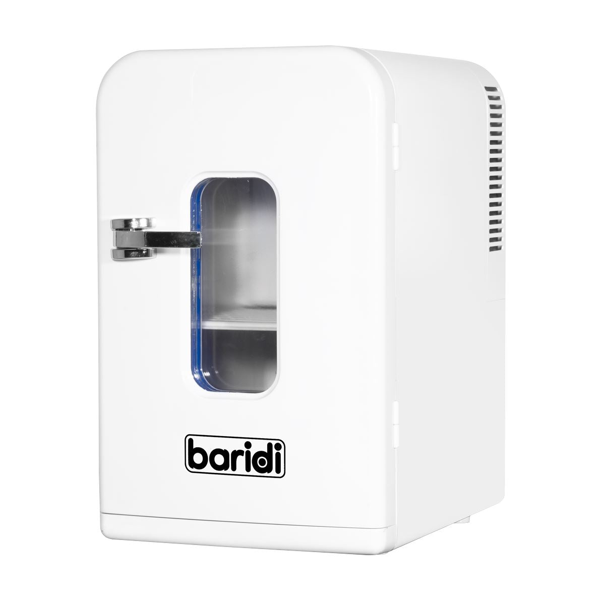 Baridi 15L Mini Fridge Cooler & Warmer, 12V/230V, Perfect for Car, Bedroom, Camping, Makeup, White - DH94