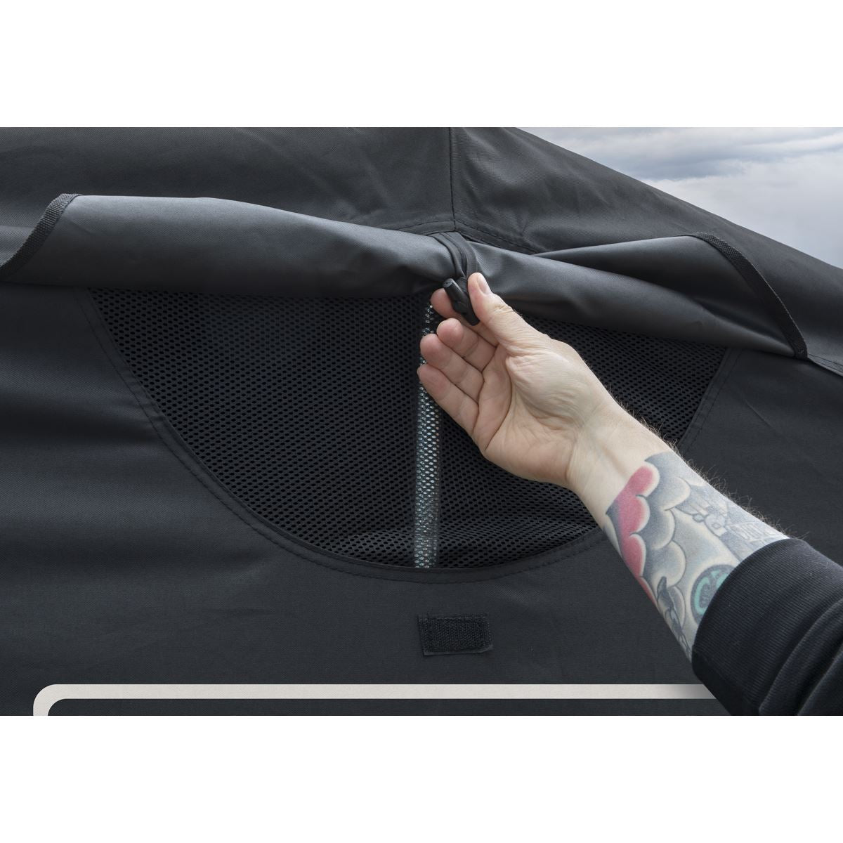 Sealey Vehicle Storage Shelter 2.7 x 5.5 x 2m White Rose Tools