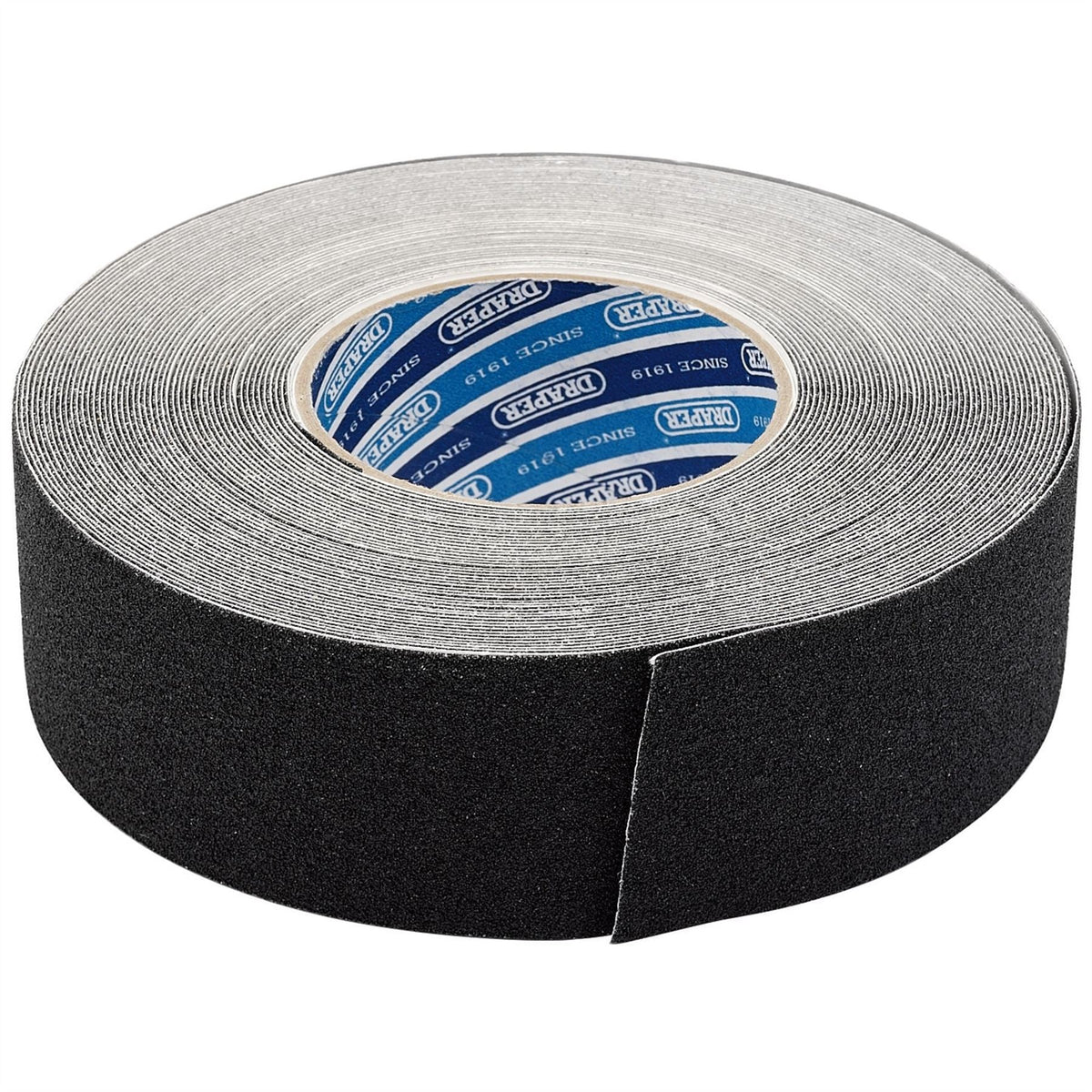 Draper Heavy Duty Safety Grip Tape Roll 18m x 50mm Black 66234 White Rose Tools