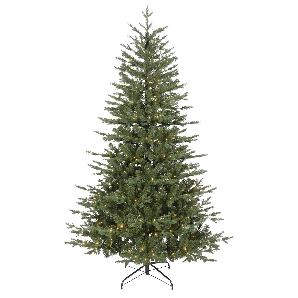 Dellonda Pre-Lit 6ft Hinged Christmas Tree with Warm White LED Lights & PE/PVC Tips - DH81