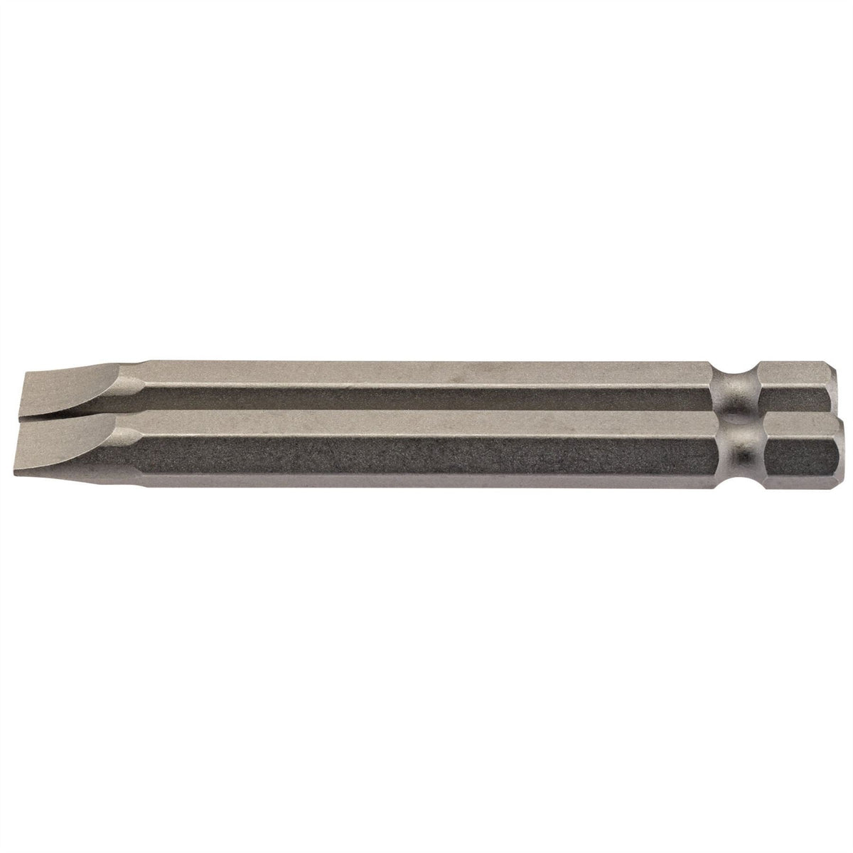 Draper Plain Slot Insert Bit 6.5mm 1/4" Hex 75mm Long (Pack of 2) 64309 White Rose Tools
