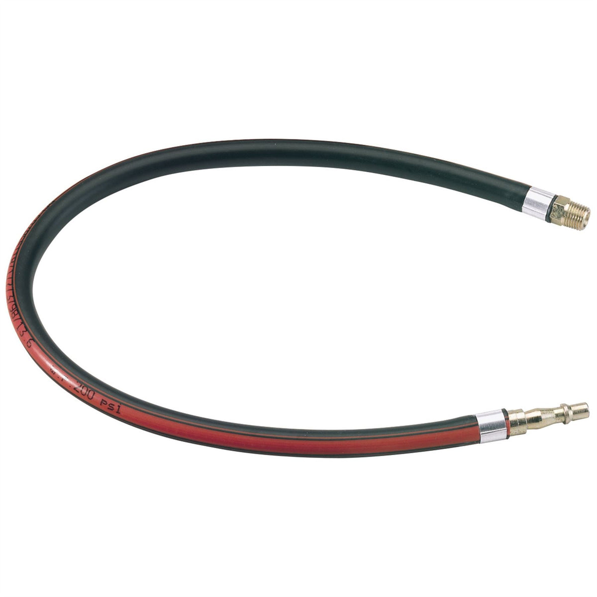 Draper Air Line Whip Hose 600mm 1/4" BSP 54438 White Rose Tools