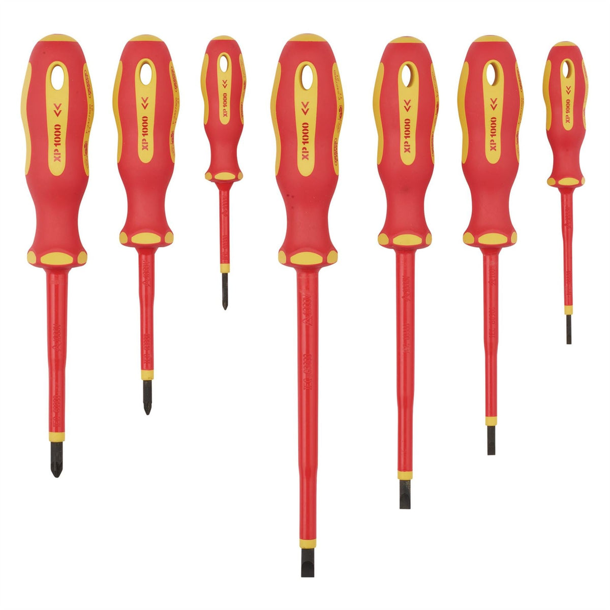 Draper XP1000 VDE Screwdriver Set (7 Piece) 64694 White Rose Tools