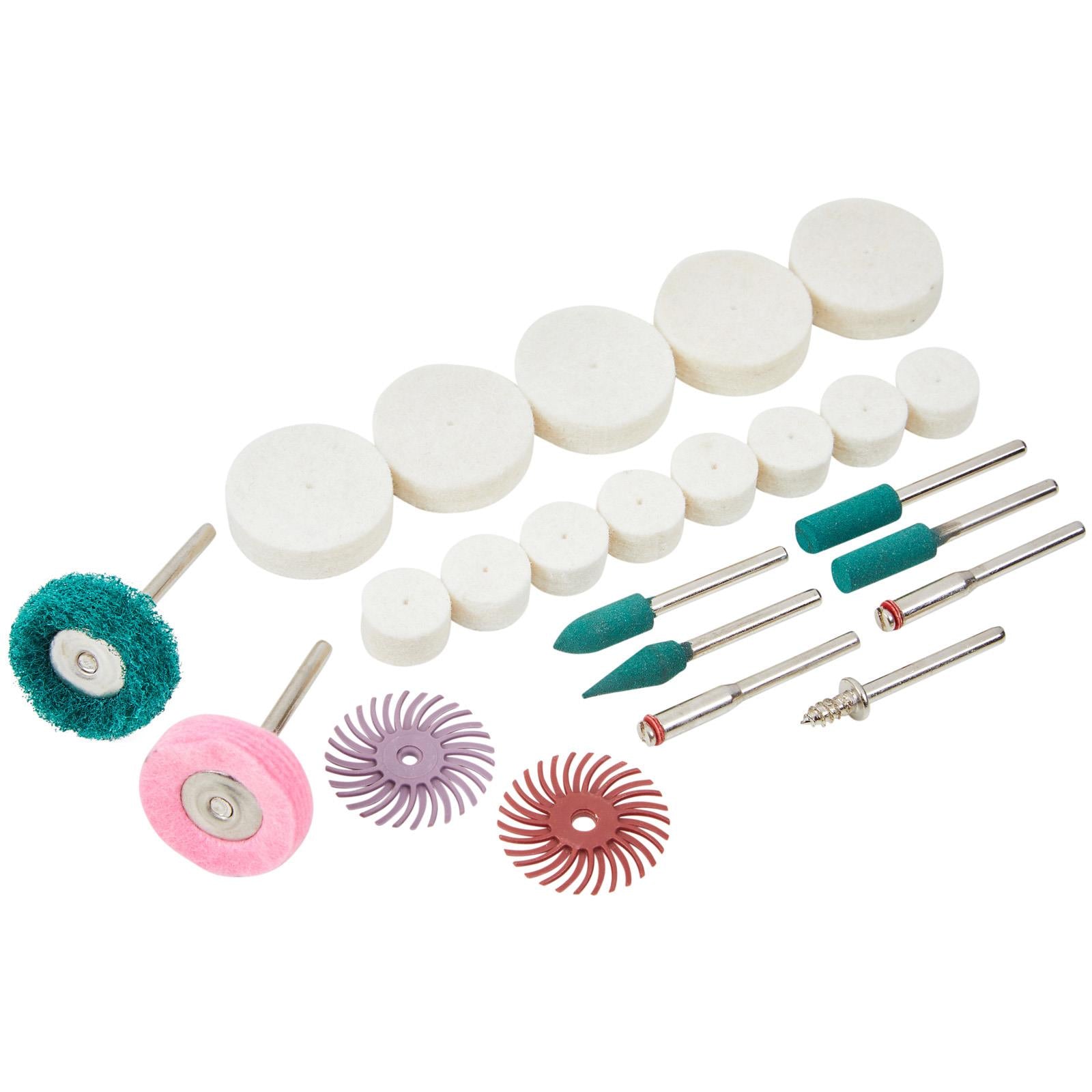 BlueSpot Polishing and Grinding Rotary Tool Accessory Set 24 Piece