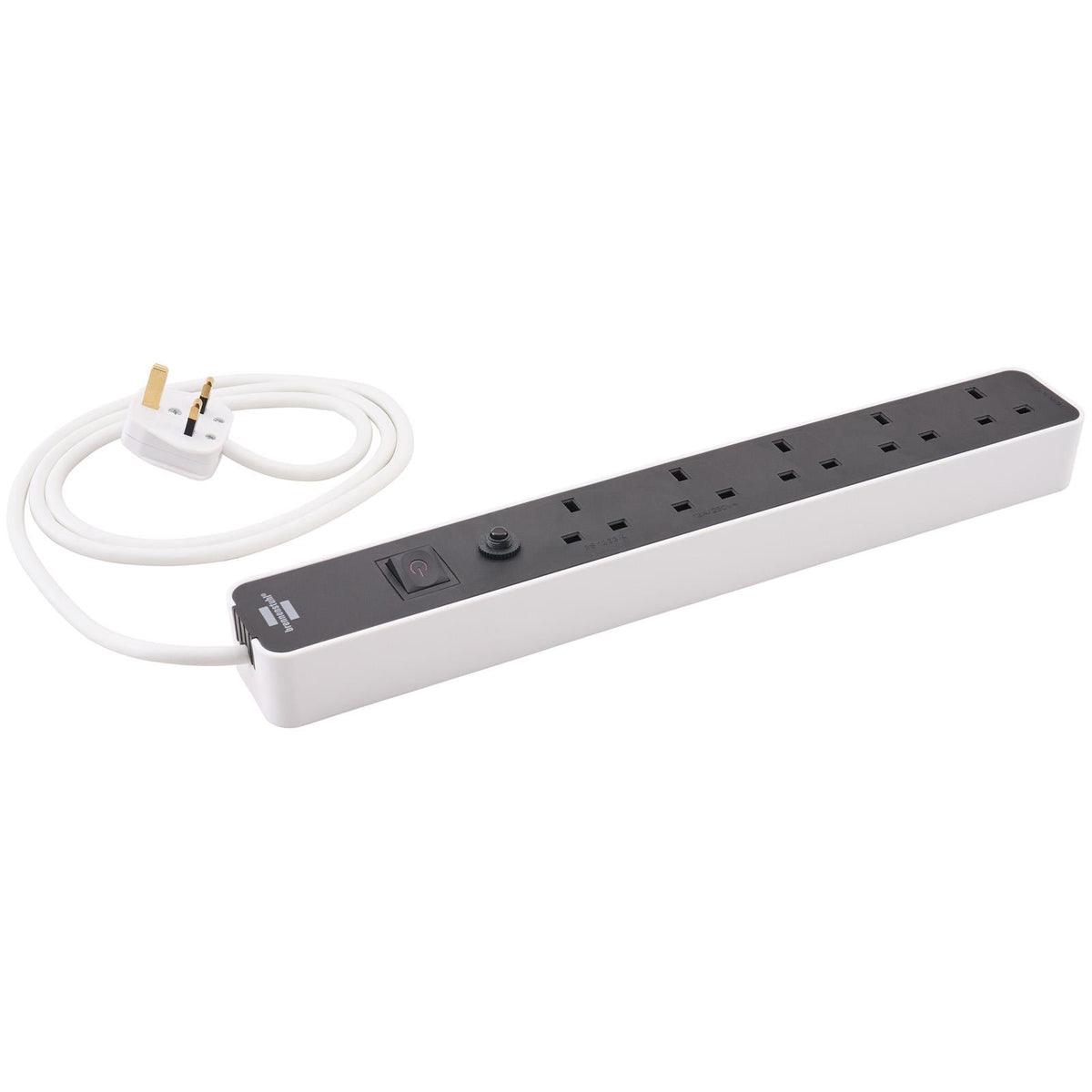 Brennenstuhl 1.5m Trailing Extension Lead (5 Gang) 9123020155 White Rose Tools