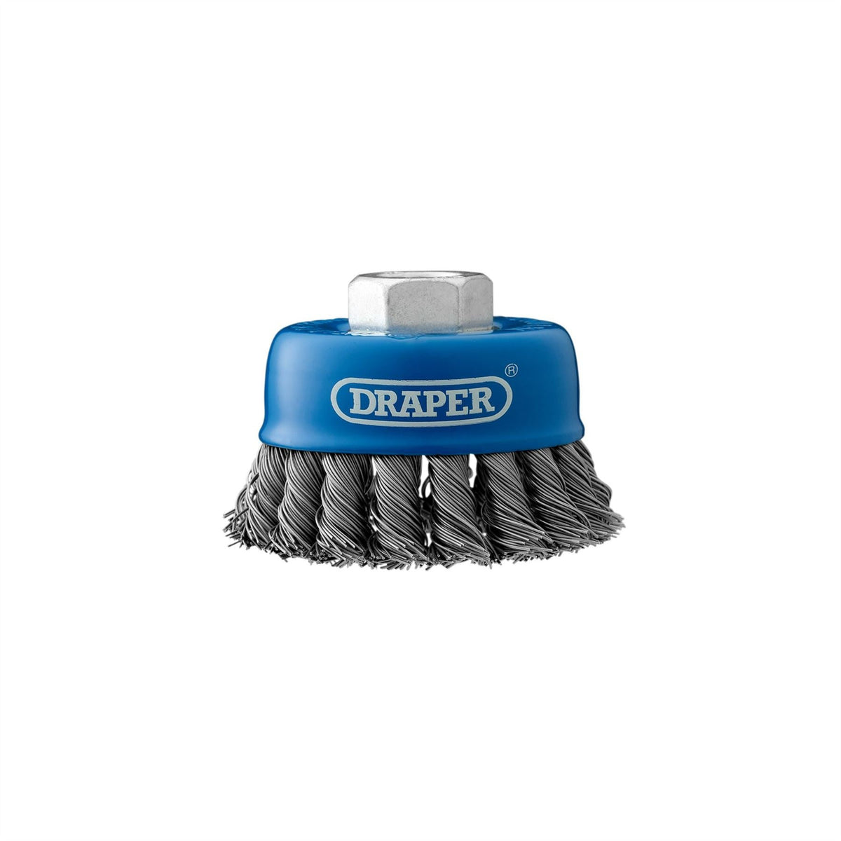 Draper Steel Twist-Knot Wire Cup Brush 75mm M14 41449 White Rose Tools