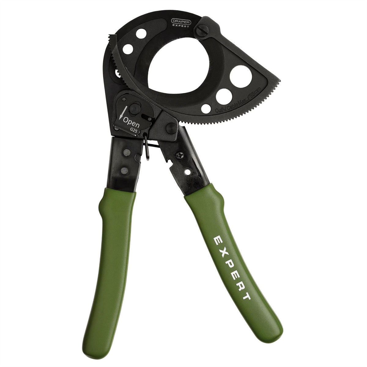 Draper Expert Ratchet Action Cable Cutter 280mm 64329 White Rose Tools
