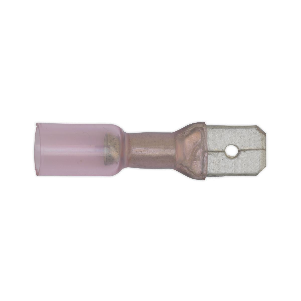 Sealey 25 Pack 6.3mm Red Heat Shrink Push On Male Terminal
