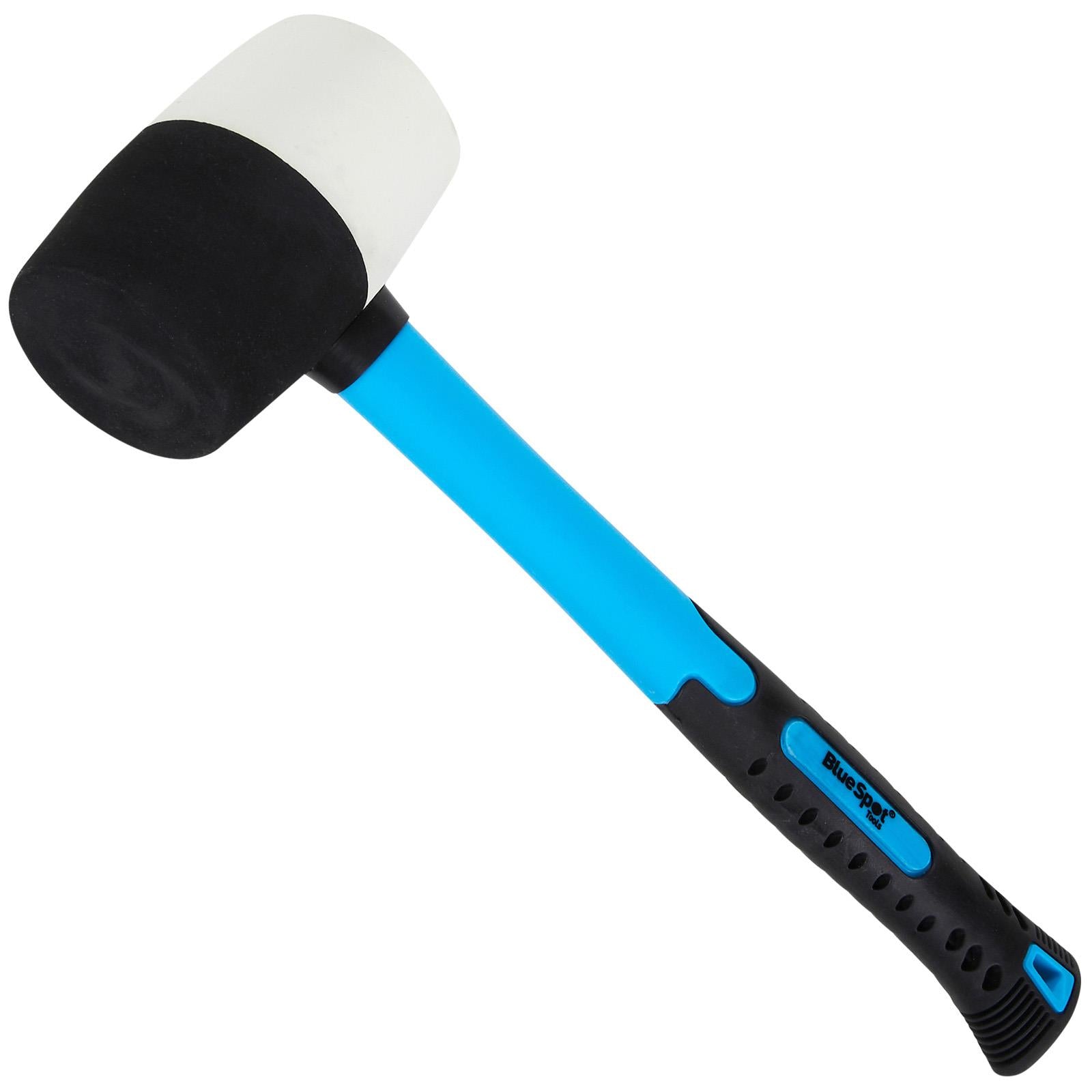 BlueSpot Fibreglass Black and White Rubber Mallet 16oz 450g