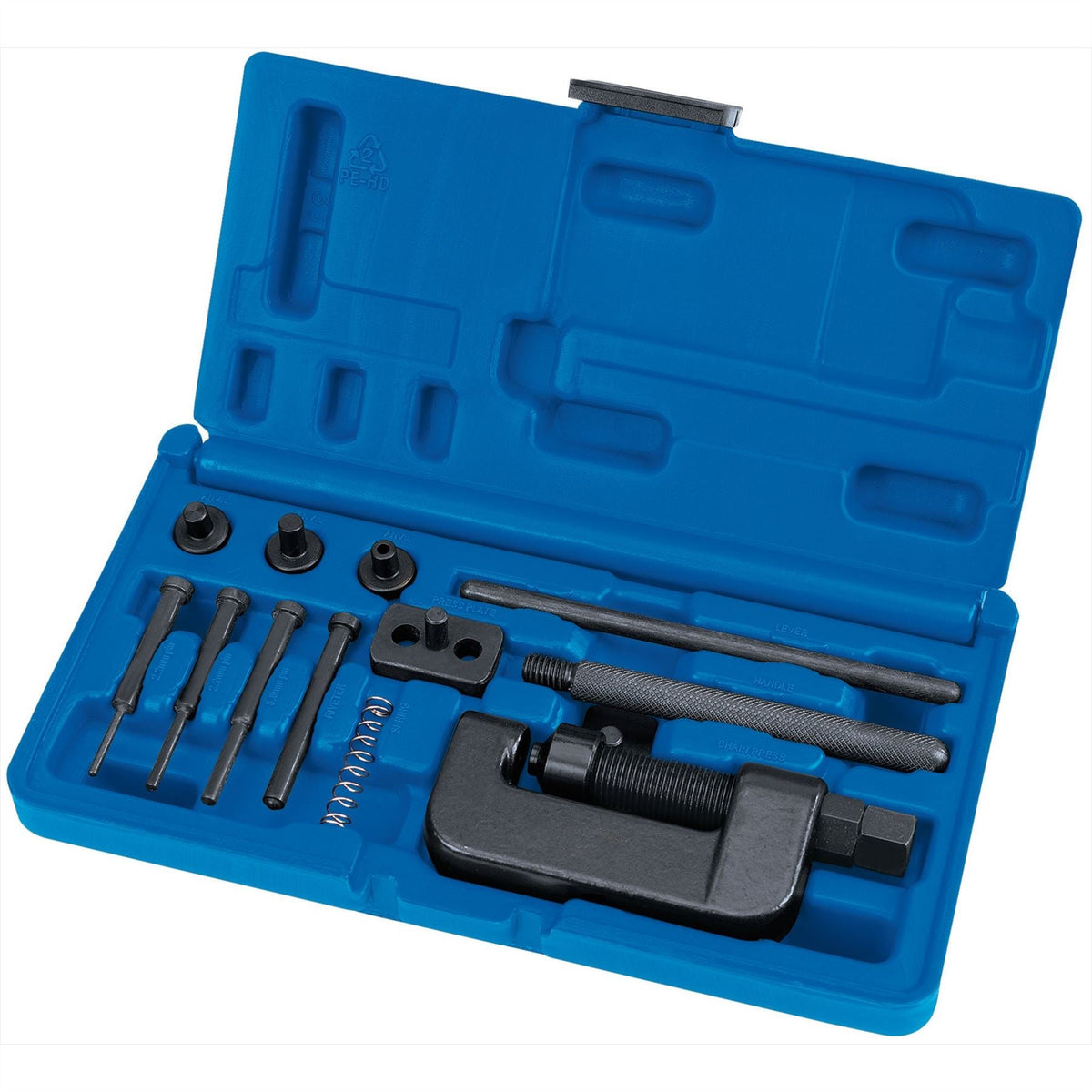 Draper Expert Motorcycle Chain Splitter and Riveter Kit 31318 White Rose Tools