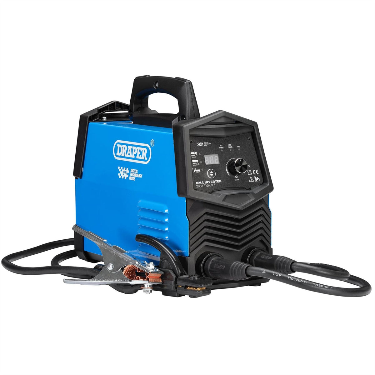 Draper MMA Inverter Welder with TIG-Lift Dti 200A 70011 White Rose Tools