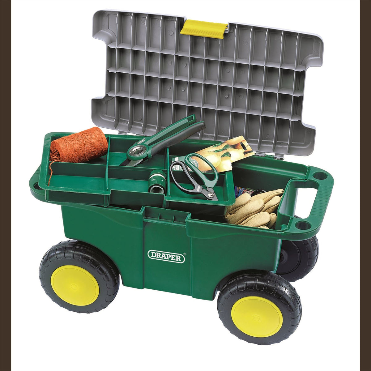 Draper Gardeners Tool Cart and Seat 60852 White Rose Tools
