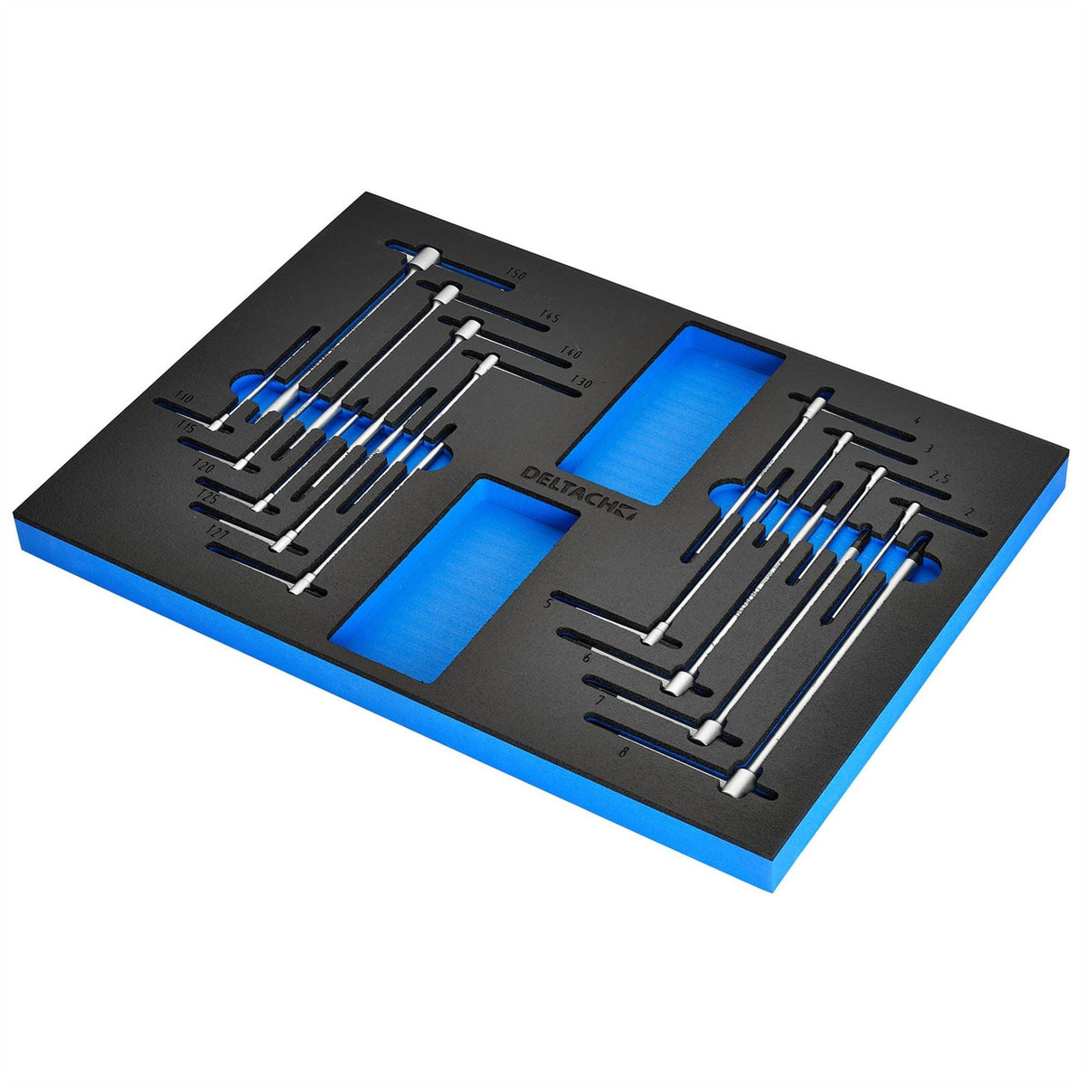 Bunker Torx and Hex T-Key Set in EVA Foam Inlay (17 Piece) 29640 White Rose Tools