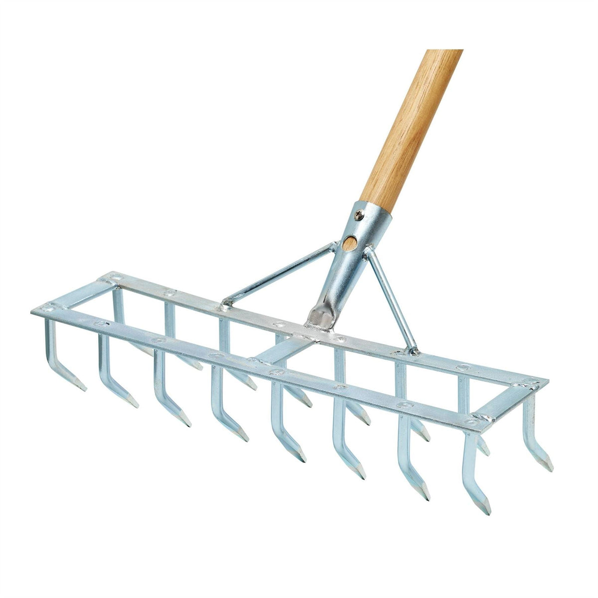 Draper Long Handled Steel Harrow Rake and Scarifier 09994 White Rose Tools