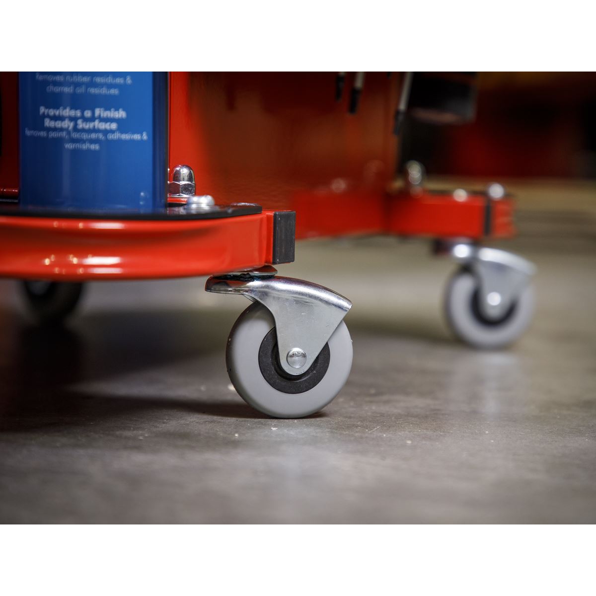 Sealey Mechanic's Utility Seat & Toolbox - Red - White Rose Tools