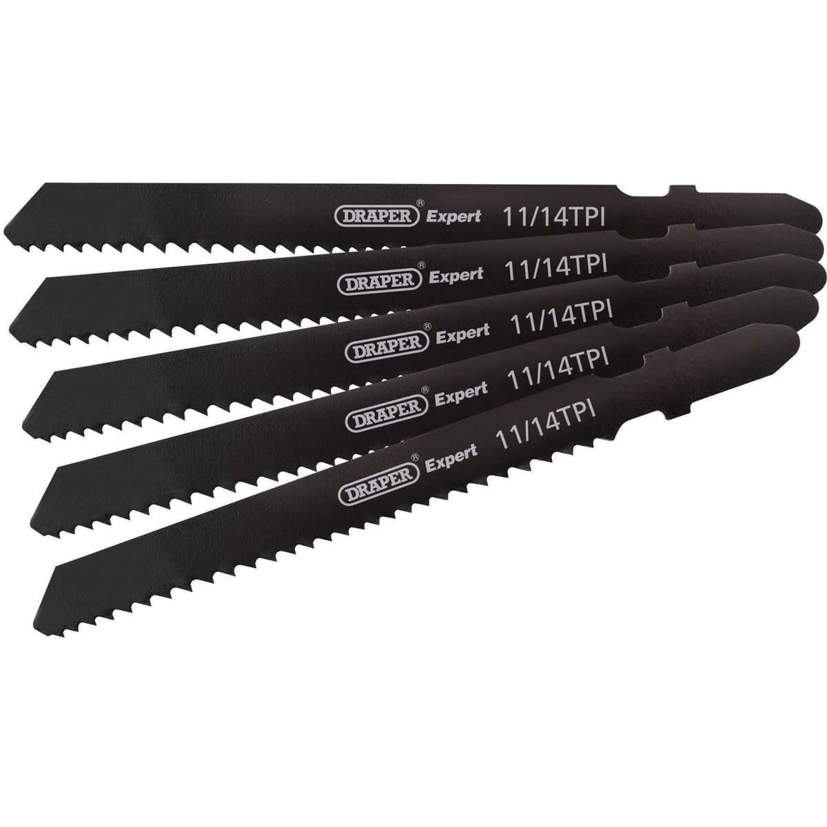 Draper DT118B Jigsaw Blade Set 92mm (5 Piece) 81730 White Rose Tools