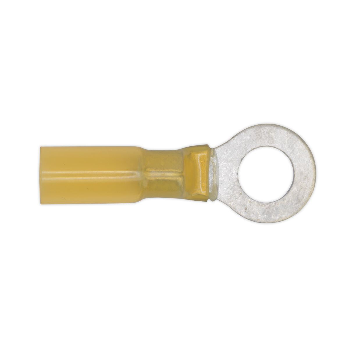 Sealey 25 Pack 8.4mm (1/4") Yellow Heat Shrink Ring Terminal