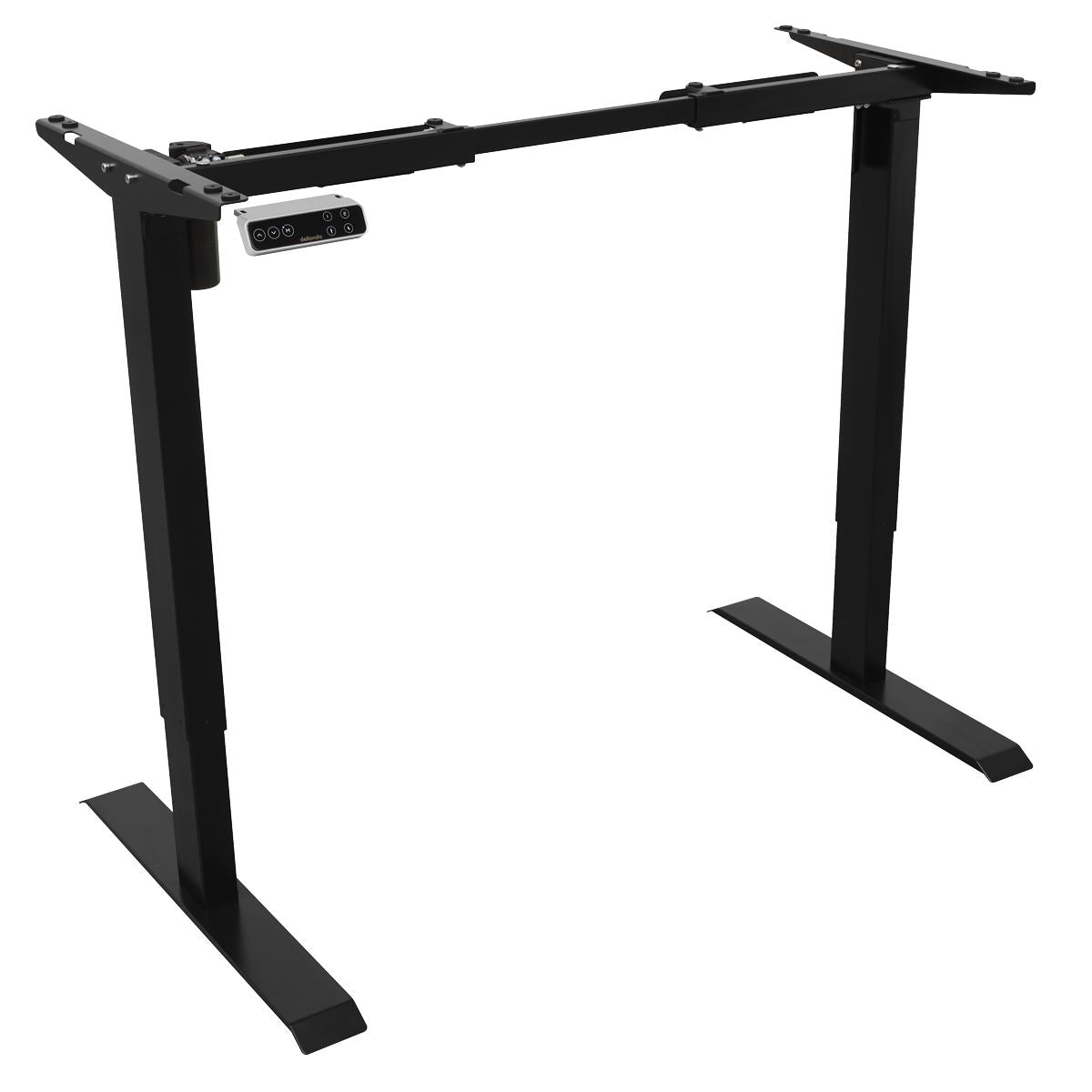 Dellonda Electric Adjustable Desk Frame, Digital Controls, 70kg Capacity, Black