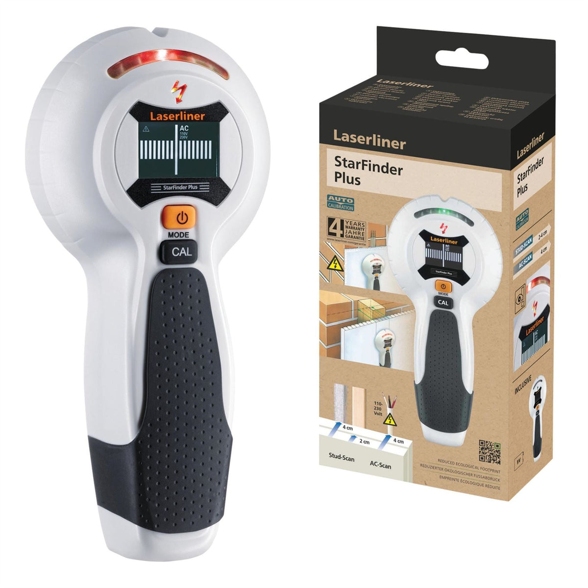 Laserliner 080.972E StarFinder Plus Electronic Locating Device 32082 White Rose Tools