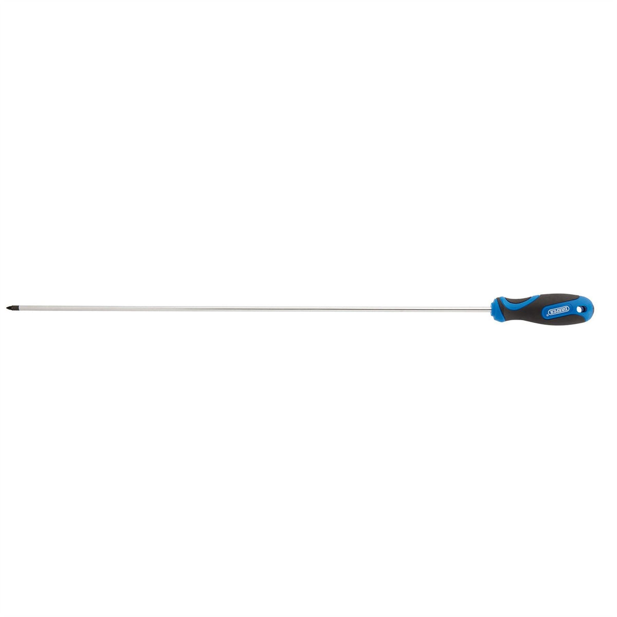 Draper Extra Long Reach Soft Grip PZ Type Screwdriver No.1 x 450mm 53487 White Rose Tools