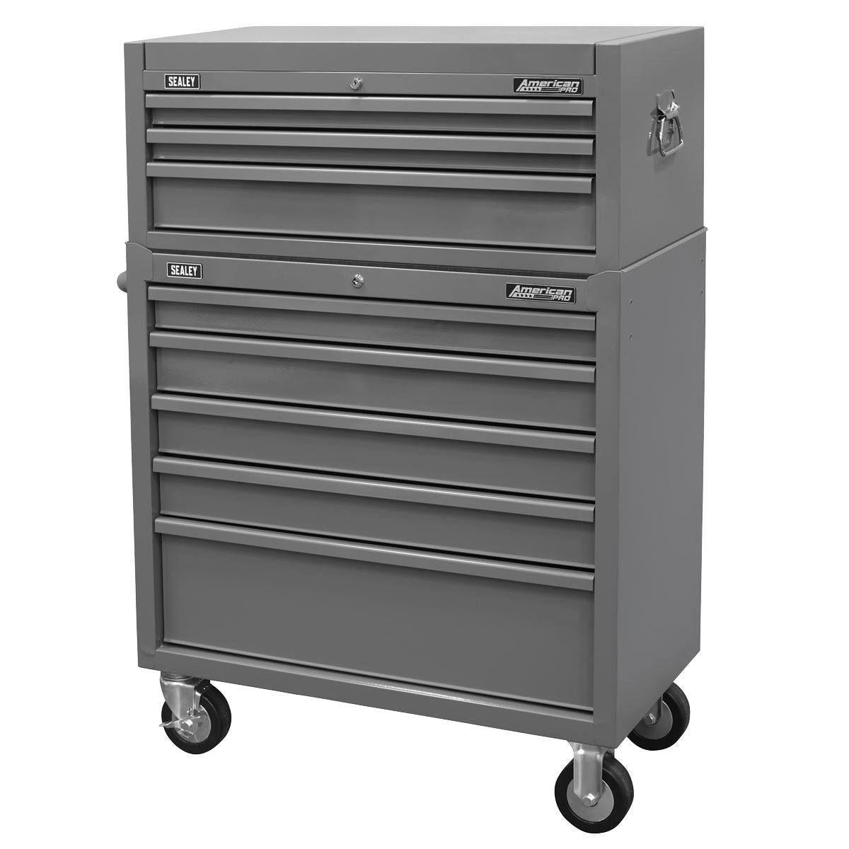Sealey American PRO® Topchest 3 drawer - Grey White Rose Tools