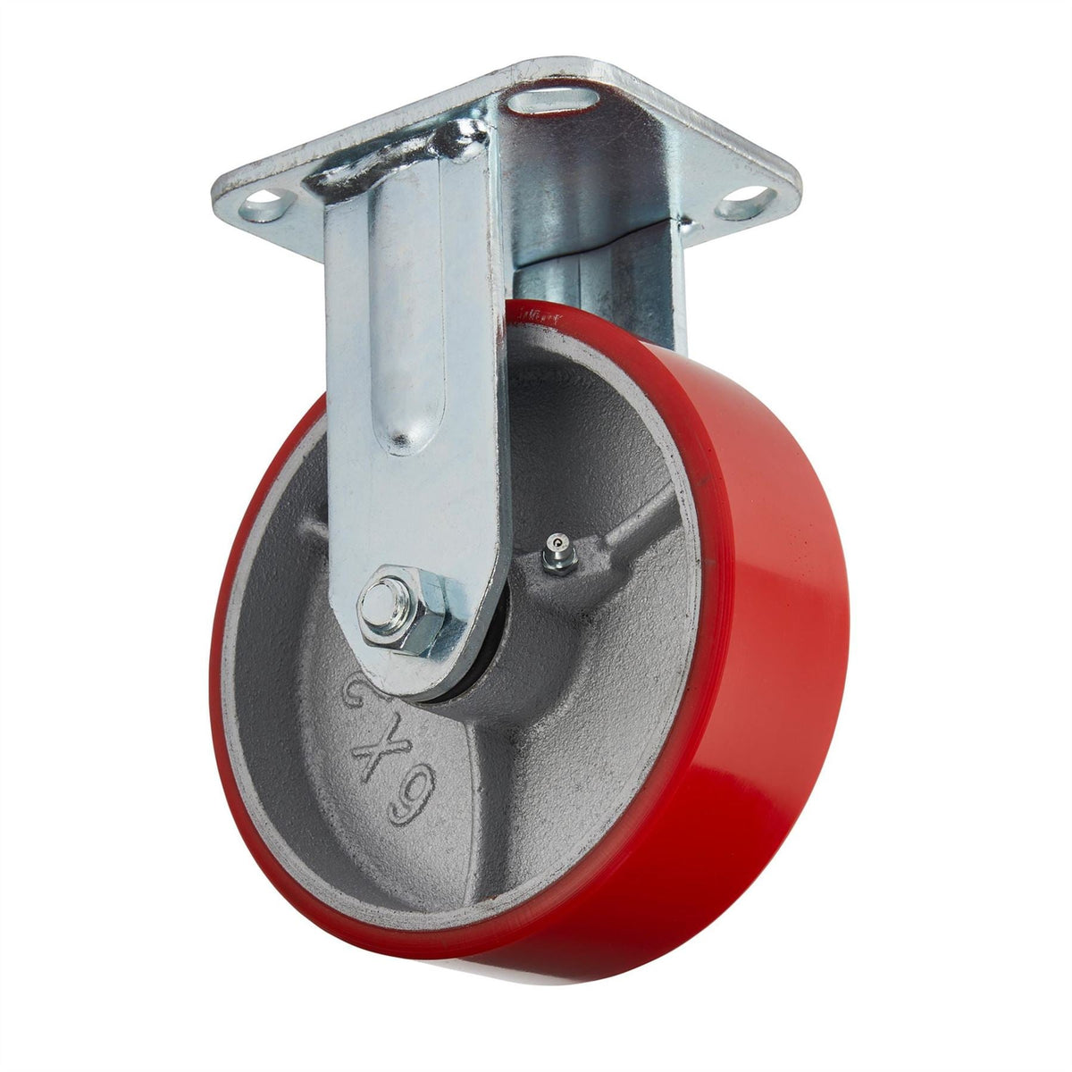 Draper Fixed Plate Fixing Heavy Duty Polyurethane Wheel 160mm Diameter S.W.L. 400kg 65531 White Rose Tools