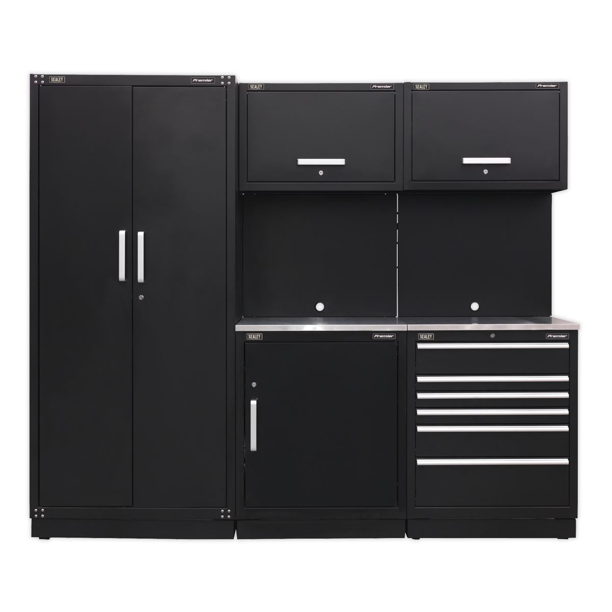 Sealey Premier Premier 2.5m Storage System - Stainless Worktop