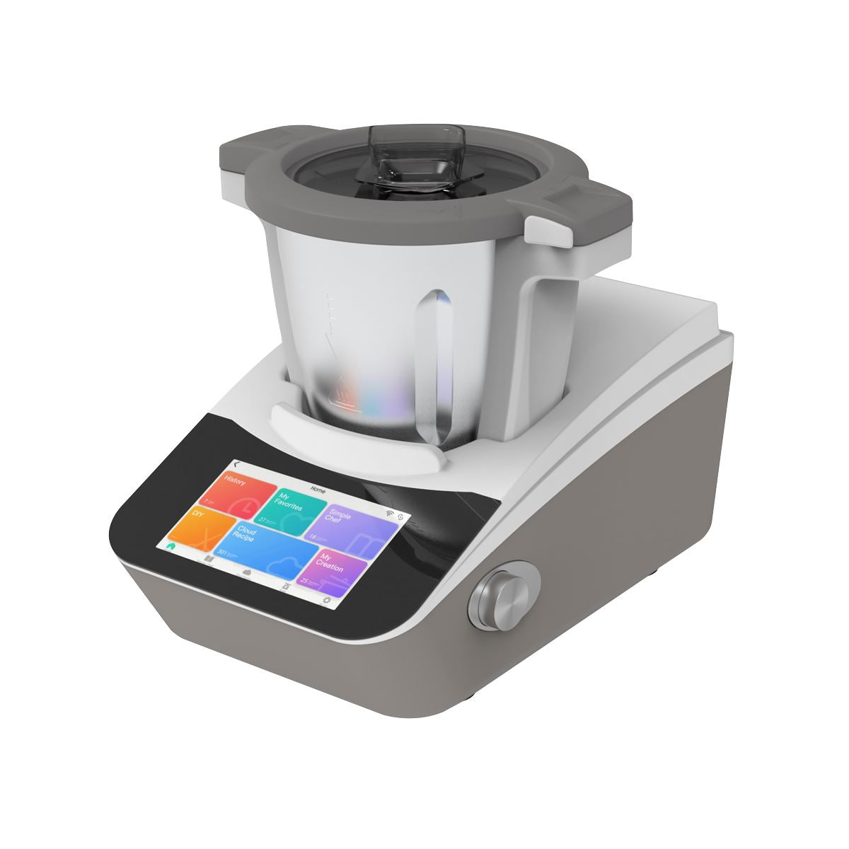 Baridi Smart Kitchen Robot Thermo-Cooker, 18 Preset Functions, 7” TFT Touch Screen - DH189